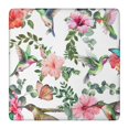 thumbnail image 1 of Stylish Floral Square Tablecloth with Elastic Fit, Machine Washable Polyester Fabric for 36x36 Inch Tables, Ideal for Kitchens, Patios, and Parties, 1 of 6