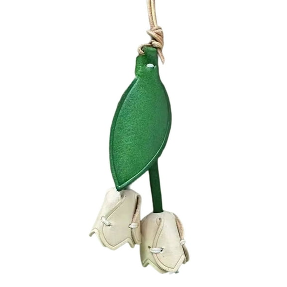 Stylish Flower Leather Accessory Handmade Leather Flower Adornment Key Rings Pendant Accessory For Versatile Use