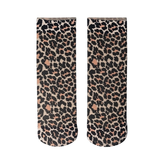 Stylish Flower Patterned Short Ankle Socks for Women High Stretch Nylon Fabric Thin Silk Hosiery Socks