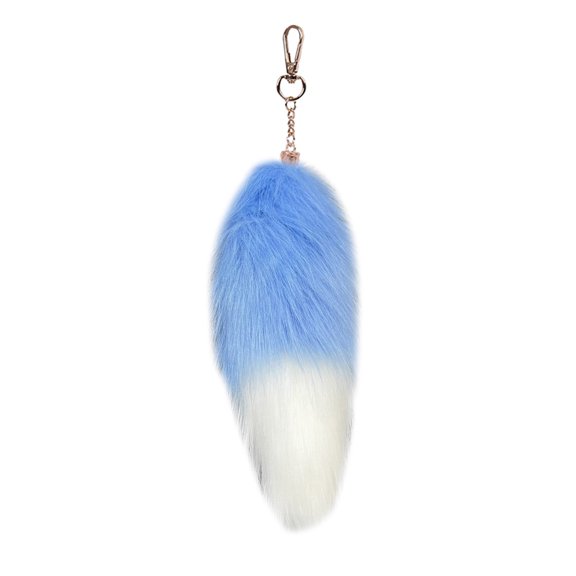 Stylish Foxy Tail Charm Soft and Plush Keychain Decoration Ornament for Fashionable Bag Key Jewelry Gift 20cm