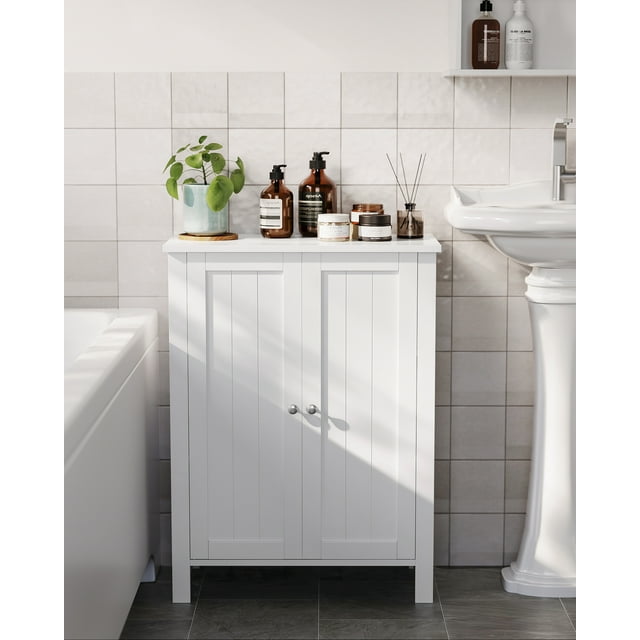 Stylish Freestanding Bathroom Storage Cabinet with Adjustable Shelves - Compact and Functional Organizer