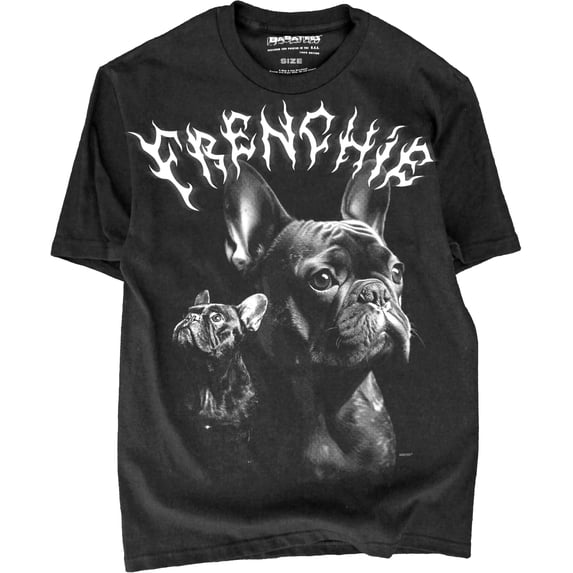 Stylish French Bulldog Graphic Black T-Shirt - 100% Cotton Comfort Colors for Men & Women