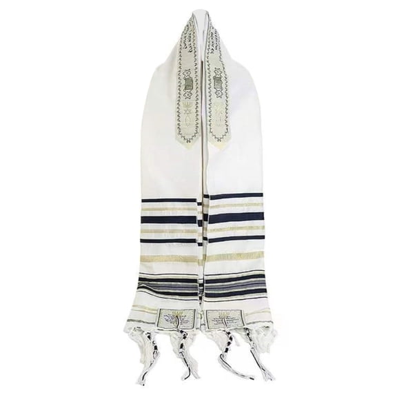 Stylish Fringed Jewish Scarf Comfortable For Spiritual Practices Yeshua Shawl