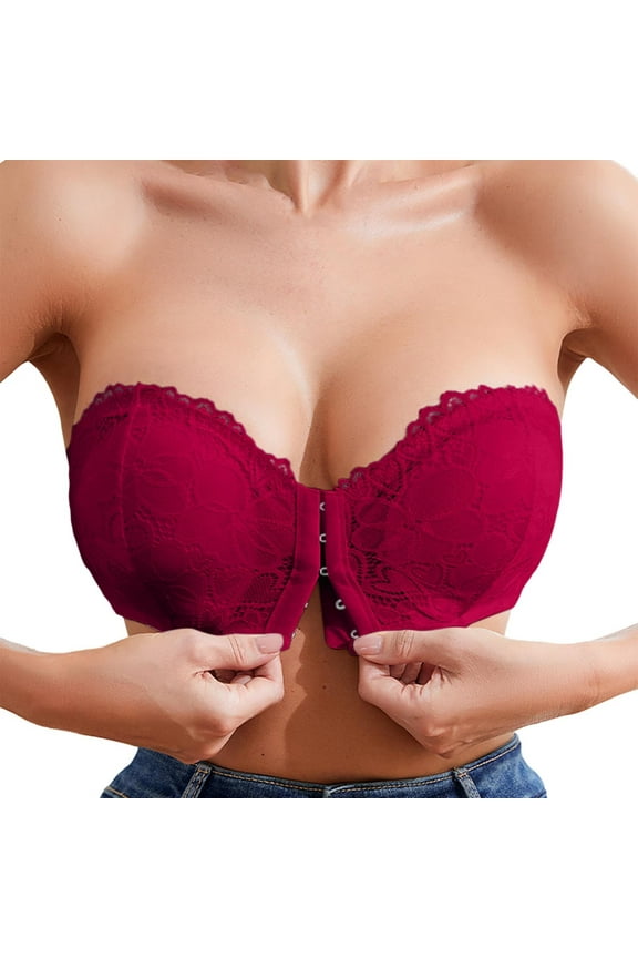 Stylish Front Closure Strapless Bra For Everyday And Leisure Wear Versatile Design For All Seasons With Comfortable Fit