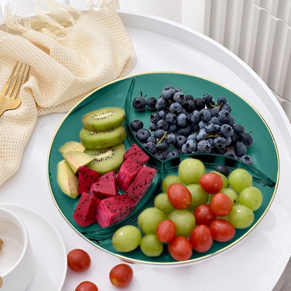 Stylish Fruit Tray with Divider Design for Home Entertaining Perfect for Snacks and Desserts Ideal for Parties and Gatherings