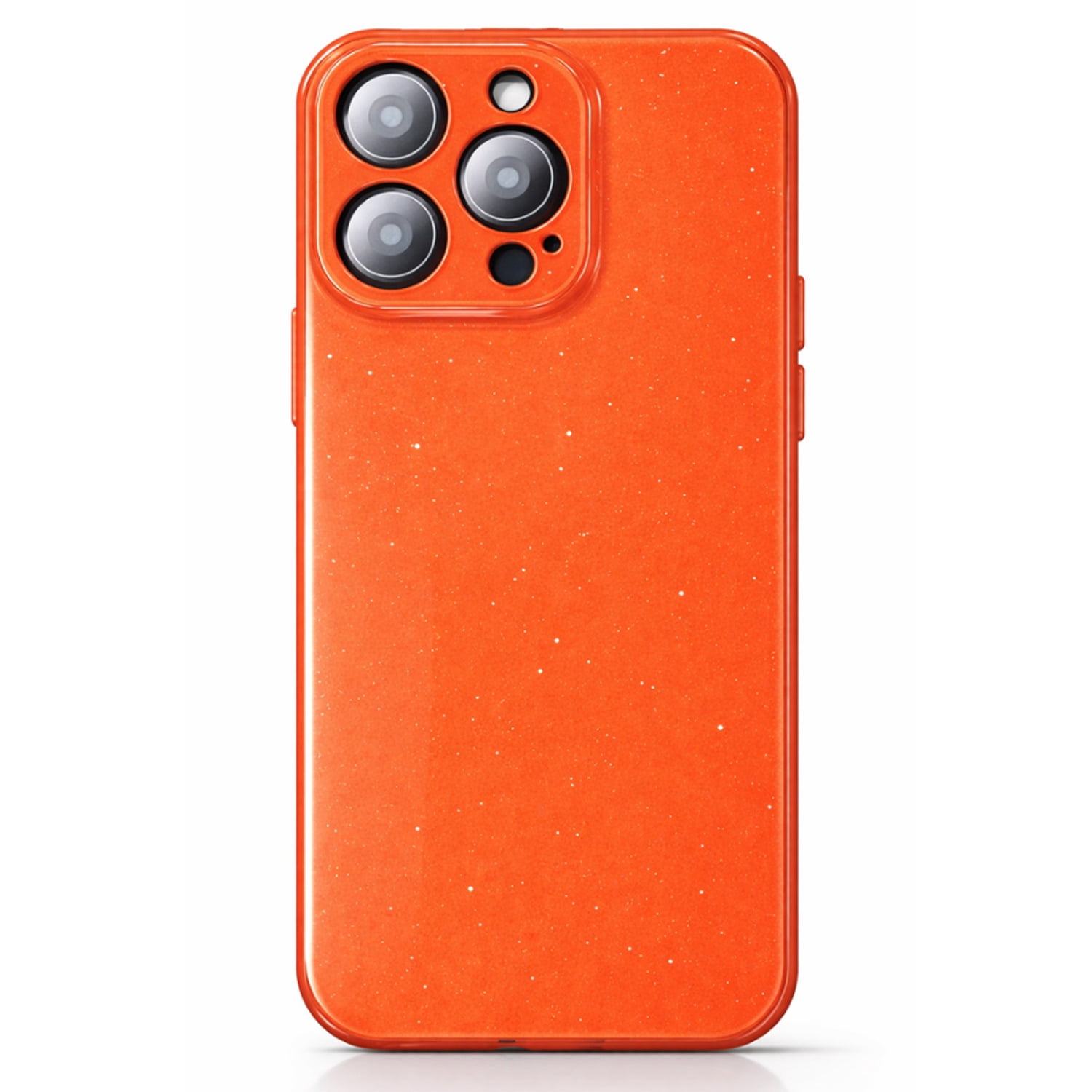 Stylish Full-Glitz Sparkling Case for iPhone 17 Pro - Orange