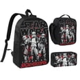 thumbnail image 1 of Stylish Galactic Saga Graphic 3Pcs Backpack, Durable Oxford Cloth Casual Travel Bag, 17", 1 of 6