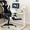 thumbnail image 1 of Stylish Gaming Chair - High Back Racing Computer Desk Office Chair Swivel Ergonomic Executive Leather Chair with Footrest, Headrest Pillow, Lumbar Support, 1 of 10