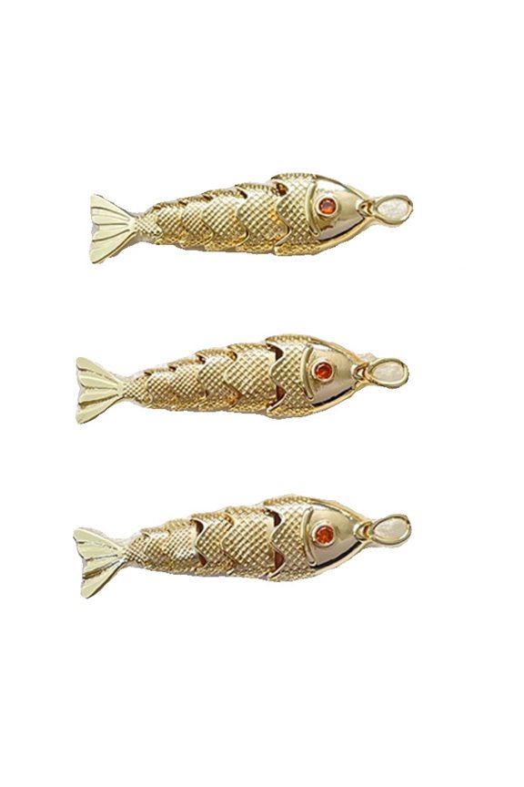 Stylish Geometrics Fish Alloy Pendant Craft Set for Handmade Jewelry Accessories Necklace Earring Gift