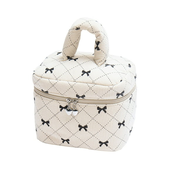 Stylish Girls Cosmetic Bag with Secure Zipper for Organized School and Travel Storage Solutions