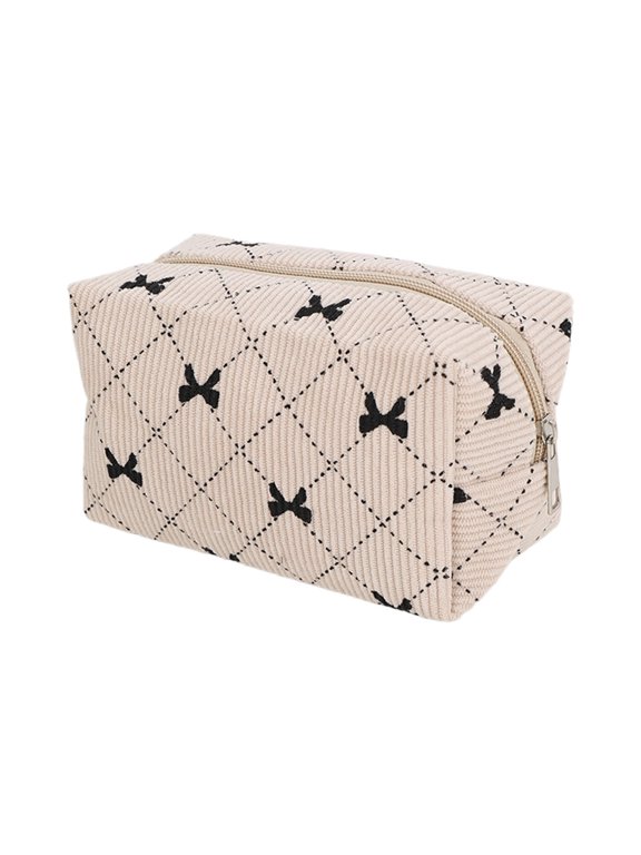 Stylish Girls Emergency Cosmetic Bag with Secure Zip for School and Travel Organization