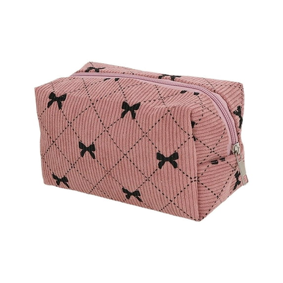 Stylish Girls Emergency School Cosmetic Bag with Secure Zipper for Organized Toiletry Storage and Room