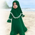 thumbnail image 1 of Stylish Girls Outfits Set for Featuring Hijab Ideal for Prayer Long Sleeve Dress Comfortable Clothing, 1 of 3