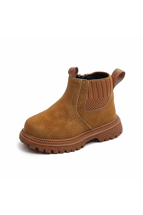 Stylish Girls' Short Leather Booties for Daily Comfort and Ventilation, Versatile Design for Active Play