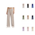 thumbnail image 1 of Stylish Girls Wide Leg Dress Pants, Preppy School Uniform Trousers, Comfortable Everyday Wear, Sizes 7-14 Years, 1 of 7