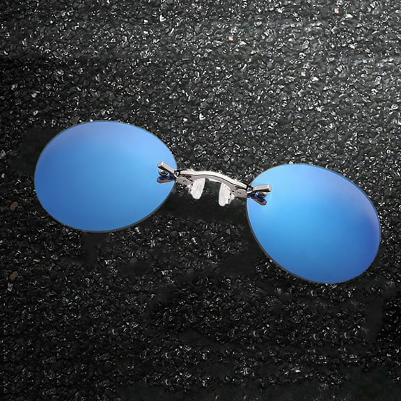 Stylish Glasses - Three Color Retro Round Clip On Nose Glasses for Fashion-Forward Men - 2024 Sunglasses with Rimless Design