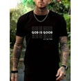 thumbnail image 1 of Stylish God Is Good Graphic Tees Cotton Soft Stylish Casual Short Sleeve Crew Neck Top, 1 of 4