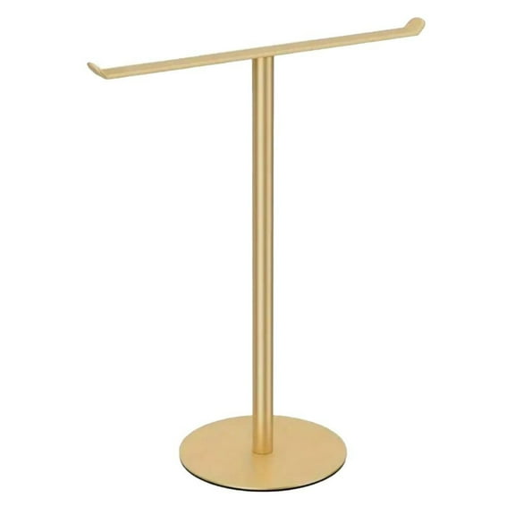Stylish Gold 304 Stainless Steel Towel Rack - No Drill, Space-Saving Design!