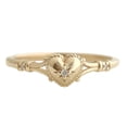 thumbnail image 1 of Stylish Gold Plated Heart Shaped Rings For Women Fashion Jewelry Gift Sizes 5 11, 1 of 11