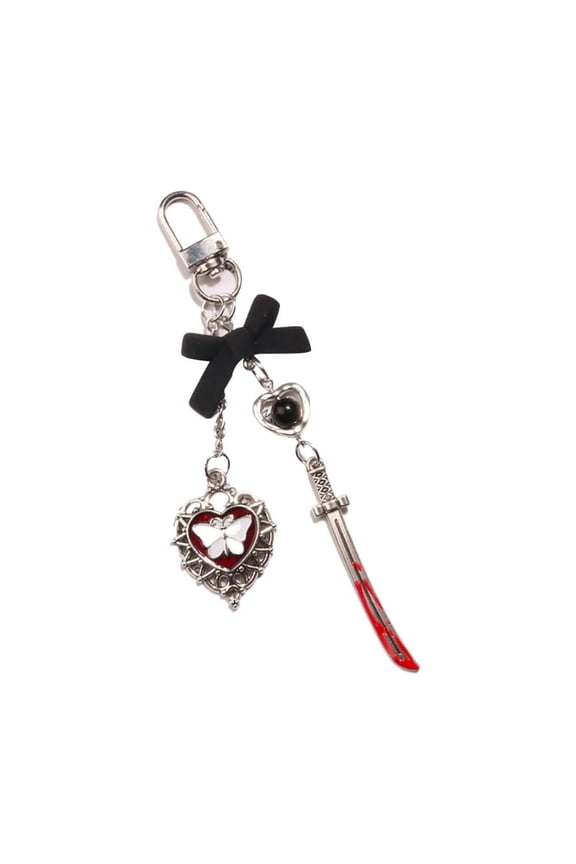 Stylish Gothic Keychain Pendant Fashionable Phone Lanyard Unique Style Phone Pendant Phone Charm Versatile Phone Straps