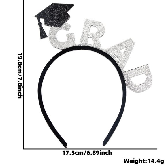Stylish Graduation Headbands with Vibrant Tassels and Customizable 3D Letters for Ceremonies and Celebrations