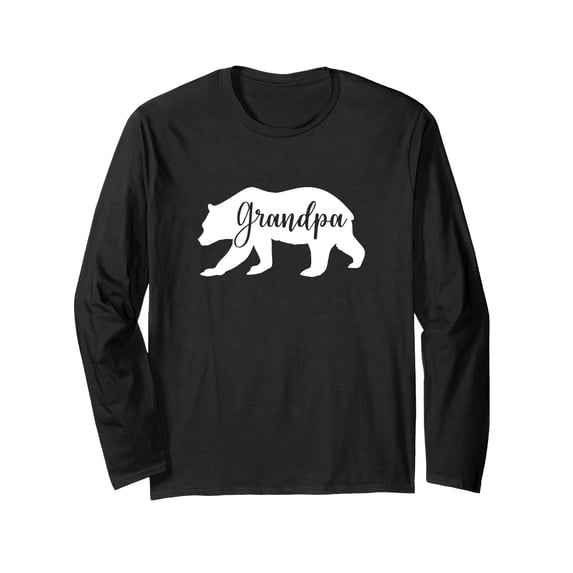 Stylish Grandpa Bear Long Sleeve T-Shirt for Comfortable Everyday Wear