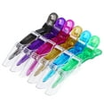 thumbnail image 1 of Stylish Hair Clips Alligator Transparent Sectioning Plastic Mini 12pcs Set for Women Girls, 1 of 5