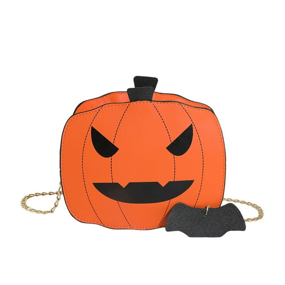 Stylish Halloween Pumpkin Crossbody Bag For Women Fashionable Cosmetic Purse Accessory