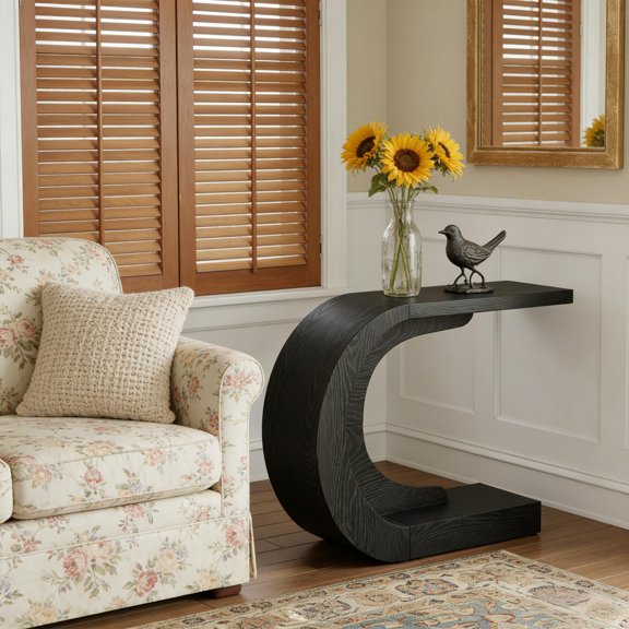Stylish Hallway Table,Console Table,C-Shaped Accent Table