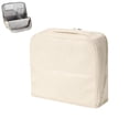 thumbnail image 1 of Stylish Handheld Partitioned Cosmetic Bag with Mirror, Waterproof Standing Makeup Organizer, Large Capacity Travel Toiletry Bag, Portable Desktop & Travel Use, 1 of 6