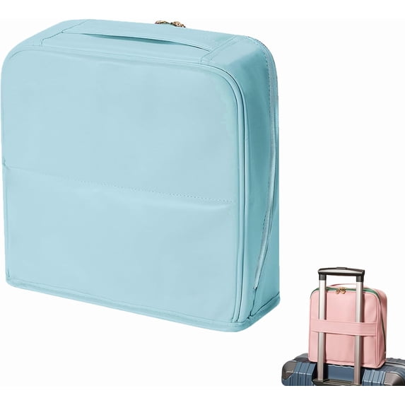 Stylish Handheld Partitioned Cosmetic Bag, Standing Partition Makeup Bag, Waterproof Multifunctional Make up Bags