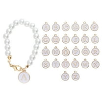 Stylish Hangs Accessories 1pc Letter Pearl Chains for Tumbler with Initial Name ID Handle for 30/40 Oz Cups