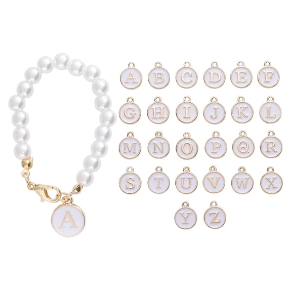 Stylish Hangs Accessories for 30/40 Oz Tumblers - 1pc Letter Pearl Chains for Personalization with Initial Names and Unique Handles
