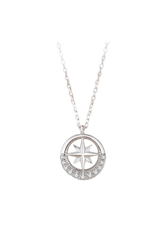 Stylish Harmonious Star Couple Pendant Polished Copper Jewelry Gift for Soulmate