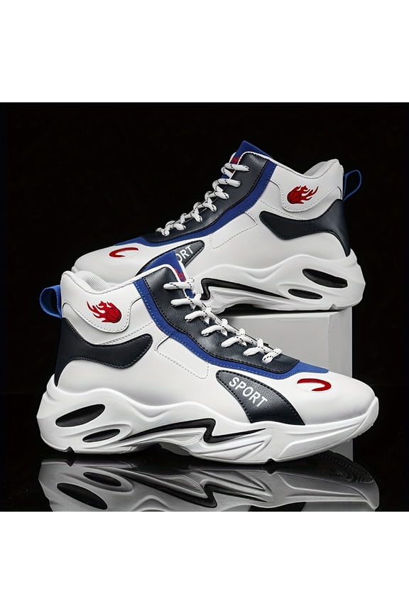[Stylish High-Top Shoes] Men's High-Top Sports Shoes Are Stylish, Trendy, Made of, And Suitable for Everyday Wear And Outdoor Activities