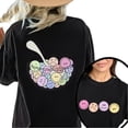 thumbnail image 1 of Stylish "It's Okay To Feel All The Feelings" Emotional - Expression Tops for Women Charming Graphic Tees Featuring Emoji, Bowl And Text Design Fashionable Short Sleeve Casual Tops, 1 of 5