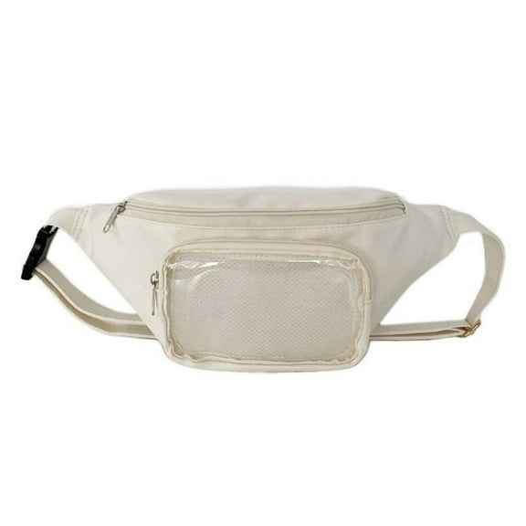 Stylish Japanese Harajuku Chest Bag for Women Zipper Adjustable Strap for Men