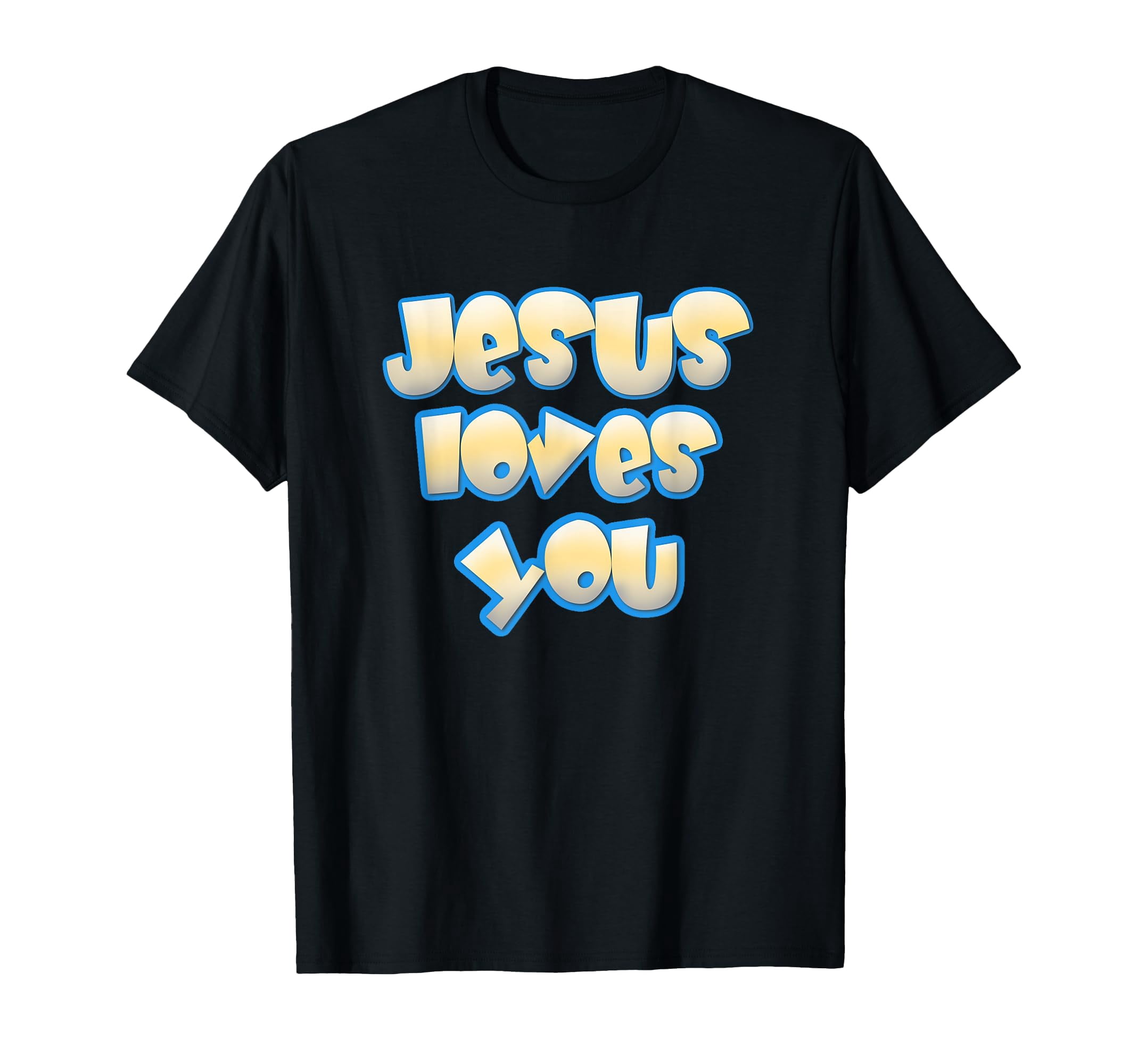 Stylish Jesus Loves You Christian Design T-Shirt for Faith-Inspired ...