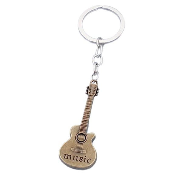 Stylish Keyring Pendant Guitar Key Chain Alloy Texture Perfect for Keys Phones and Bags Suitable for Parties and Outings