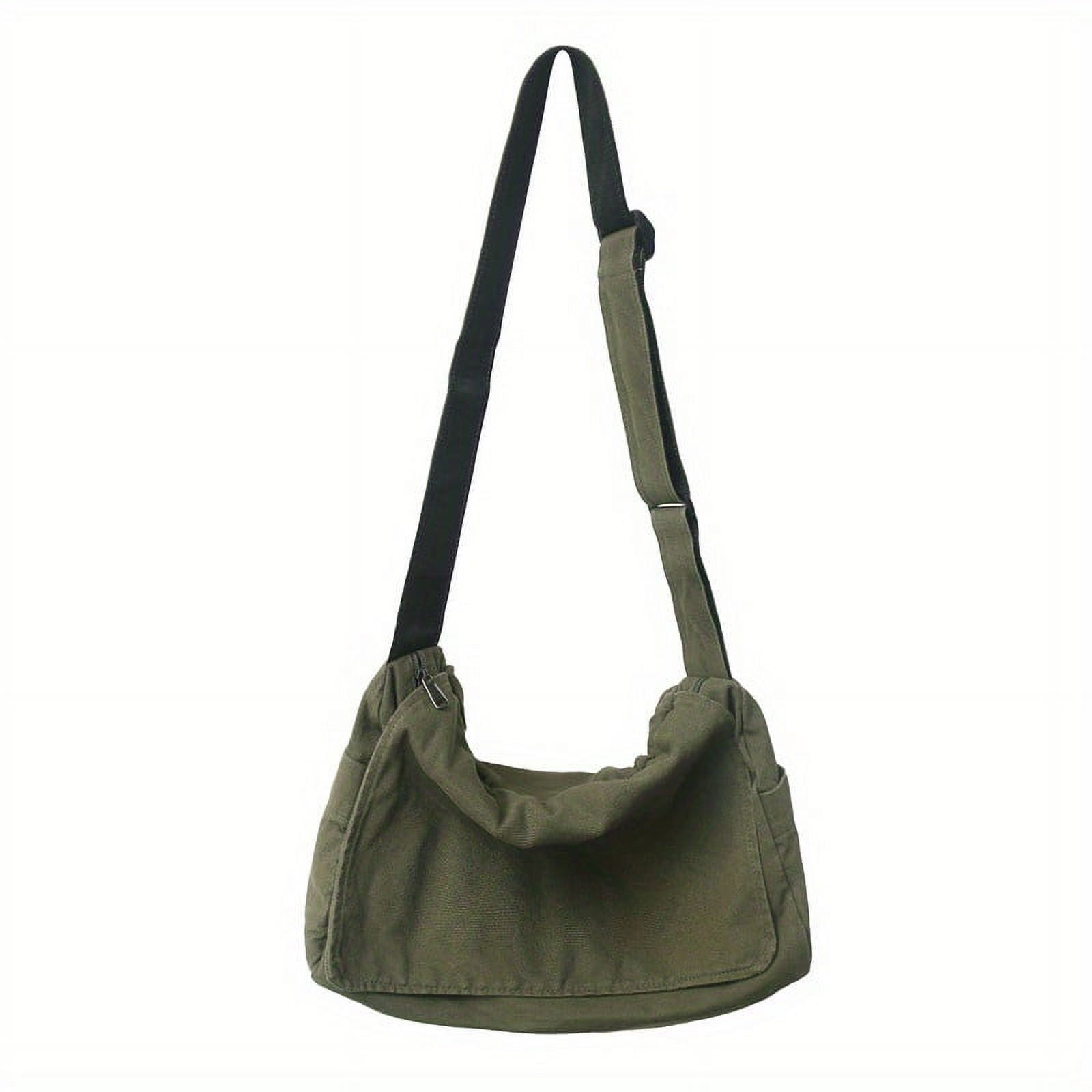 Women Suede Crossbody Bag Adjustable Strap Shoulder Bag Handbag for Work Travel