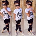 thumbnail image 1 of Stylish Kids Baby Girls Clothes Style Tops T-shirt Pants Legging Outfits Sets, 1 of 5