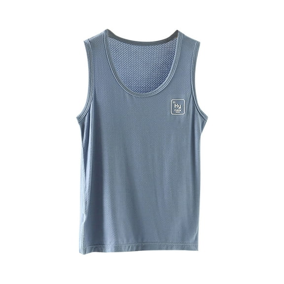 Stylish Kids Boys Girls Top Casual Clothes Dance Crop Tank Solid Color Sleeveless Trendy Sports Pajamas Crew Neck Soft Tops Fashion Dailywear