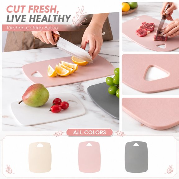Stylish Kitchen Cutting Board For Fruit And Vegetables, Compact And Multi-Functional Chopping Surface, Modern Food Prep Board For Countertops, Small Serving And Slicing Board, 1Pack White
