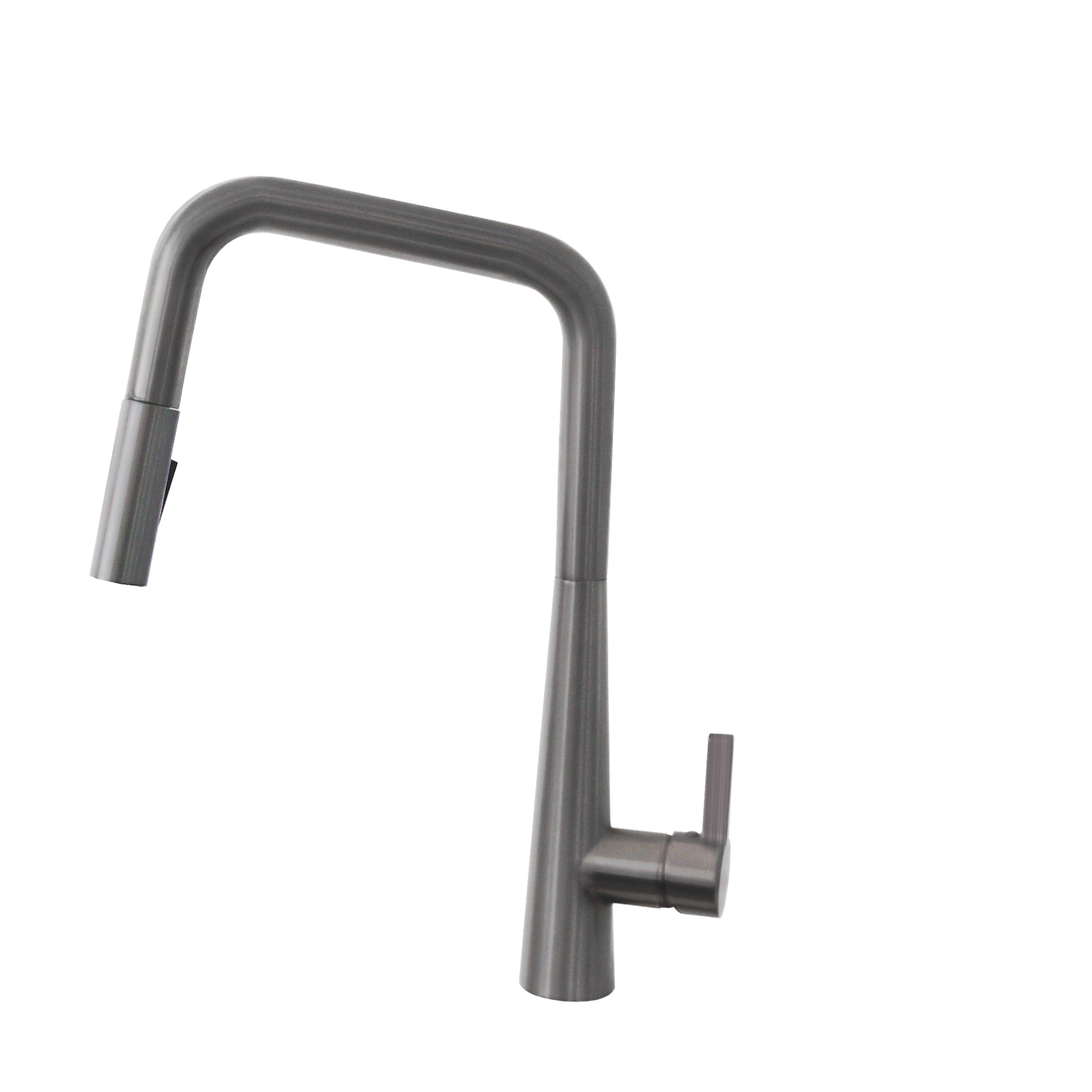 Gunmetal Stainless Steel Pull Down Kitchen Faucet with Spray