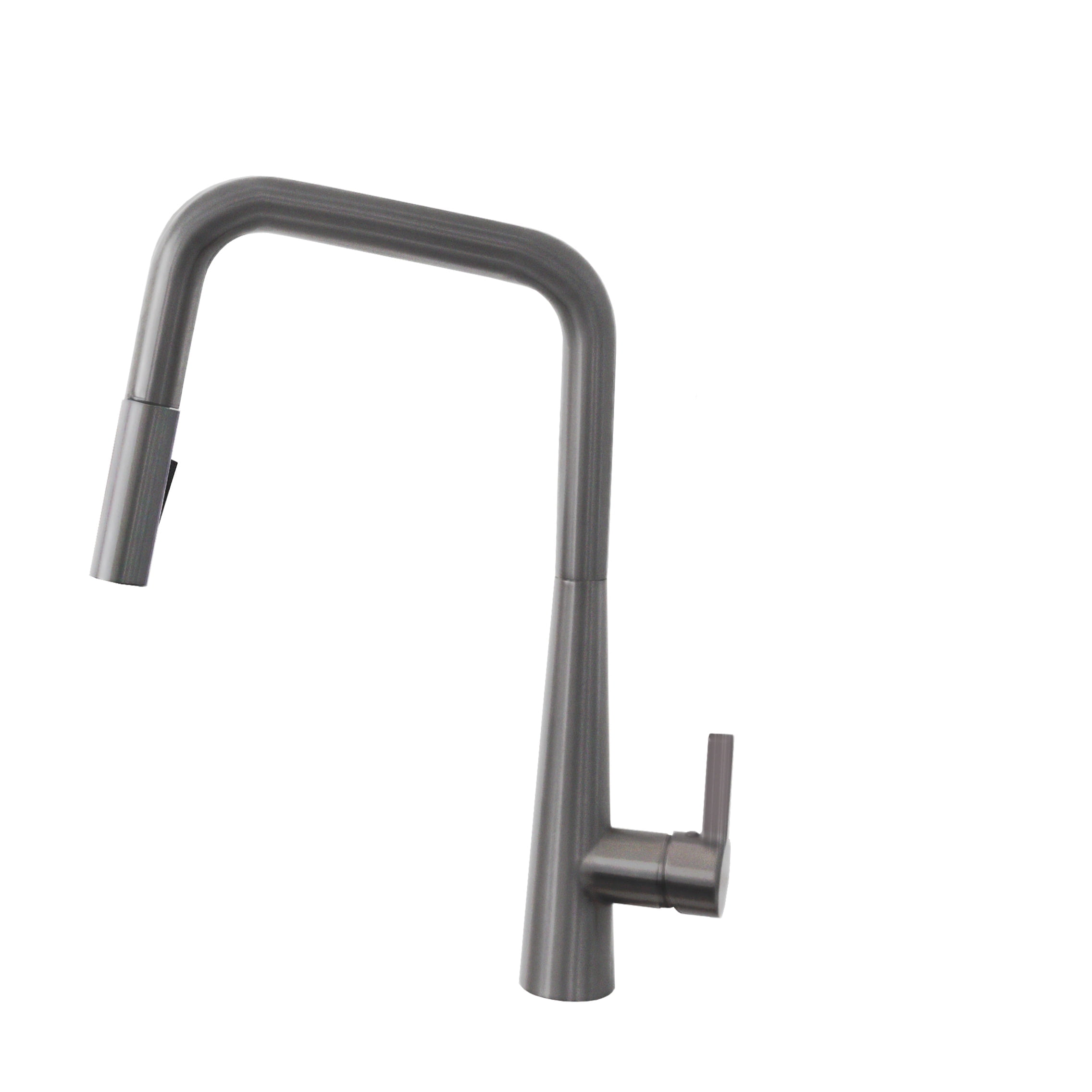 Gunmetal Stainless Steel Pull Down Kitchen Faucet with Spray