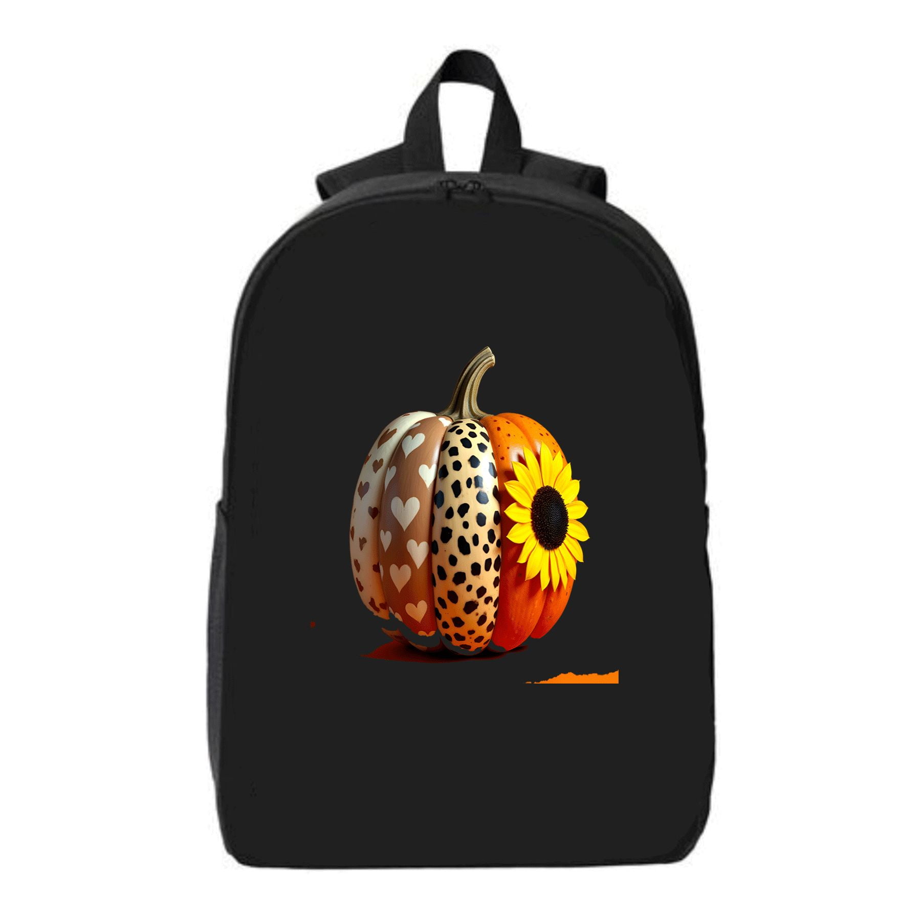 Stylish Laptop Backpack with Decorative Pumpkin Design - Features ...