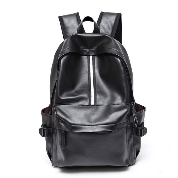 Stylish Leather Bookbag - For School, College Use, Ideal for Leisure, Business Trips & Hiking, Holds 15.6 - inch Laptop