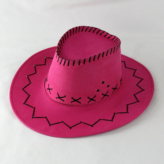 Stylish Leather Cowboy Hat For Kids Western Themed Parties Halloween Dress Up Accessory Funny Hats Adjustable Cute Caps Adjustable Baseball Hats for Boys & Girls