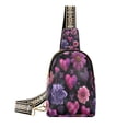 thumbnail image 1 of Stylish Leather Crossbody Bag 8.46x5.9x2.16In Easy To Carry Multi-Purpose Travel Hiking Shopping Fashion Pink Love Pattern, 1 of 7