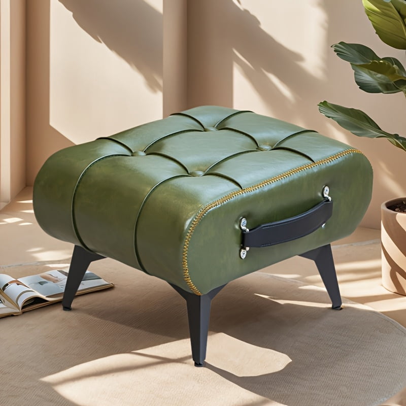 stylish-leather-footstool-high-quality-oil-wax-leather-low-stool-for